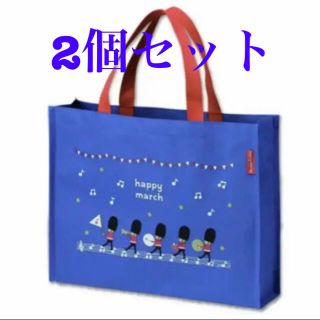 レッスンバッグ ハッピーマーチ 音符 青 幼稚園 小学校 新品 未使用 未開封(バッグ/レッスンバッグ)