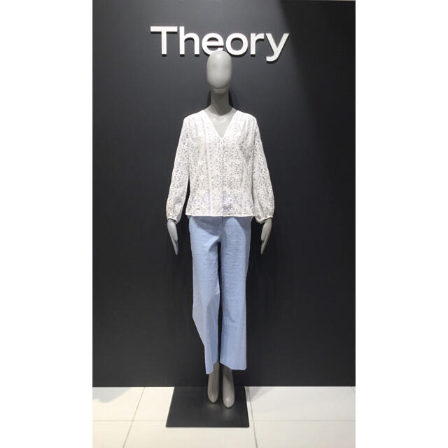 Theory 18SS 刺繍ブラウス