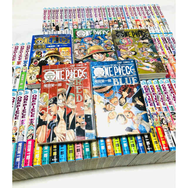 ONE PIECE 1〜100巻　全巻セット　おまけ多数　帯付き　ワンピース エンタメ/ホビーの漫画(全巻セット)の商品写真