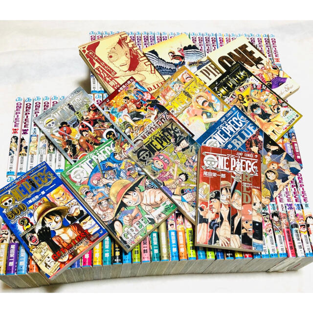 ONE PIECE 1〜100巻　全巻セット　おまけ多数　帯付き　ワンピース エンタメ/ホビーの漫画(全巻セット)の商品写真