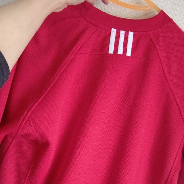 新品 adidas セットアップ♡ Mサイズ☆ 赤 RED ポリエステル100