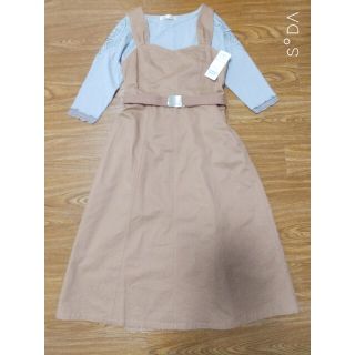 アメリエルマジェスティックレゴン(amelier MAJESTIC LEGON)のN様専用☆新品タグ有☆マジェスティックレゴン ジャンパースカート 定価5500円(ロングワンピース/マキシワンピース)