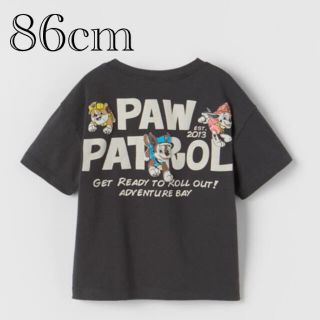 ザラキッズ(ZARA KIDS)の新品　パウパトロール　Tシャツ　1歳〜1歳半　86cm(Tシャツ/カットソー)