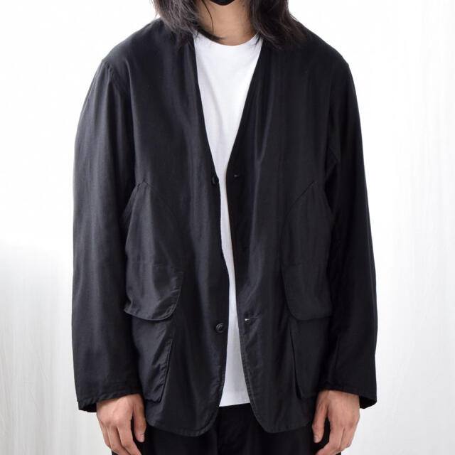 COMOLI(コモリ)のCOMOLI コットンサテン ハンティングジャケット 21ss  サイズ3未使用 メンズのジャケット/アウター(ノーカラージャケット)の商品写真