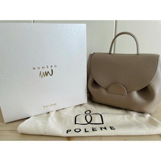 セリーヌ(celine)の正規品　ポレーヌ　ナンバーワン　2WAYハンドバッグ　グレージュ　レザー(ハンドバッグ)