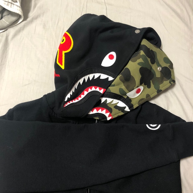 A BATHING APE DOUBLE HOODIE パーカー