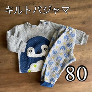 イオン(AEON)のキルトパジャマ ペンギン柄 80(パジャマ)