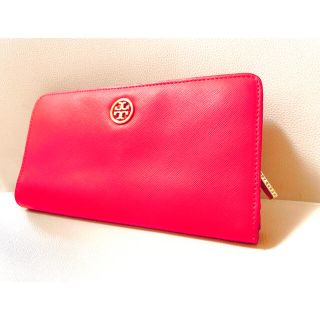 トリーバーチ(Tory Burch)の美品！トリーバーチ Tory Burch長財布　ピンク(財布)