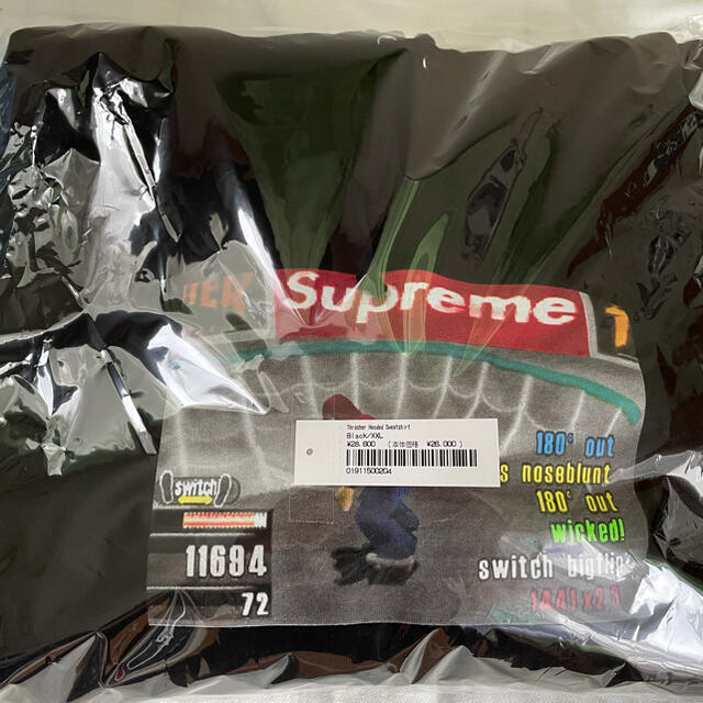 ほぼ定価 supreme×THRASHER パーカー 黒 XXLメンズ