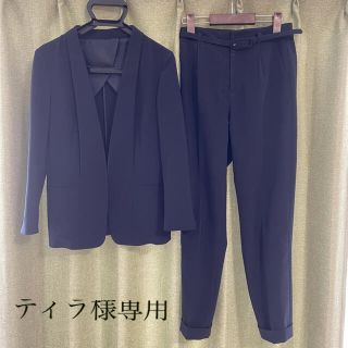 スーツカンパニー(THE SUIT COMPANY)のTHE SUIT COMPANY ノーカラータックベルト付きスーツ(スーツ)