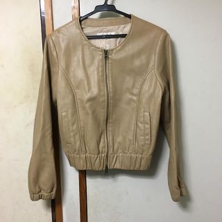 ユナイテッドアローズグリーンレーベルリラクシング(UNITED ARROWS green label relaxing)の403様 green label relaxing レザージャケット(ノーカラージャケット)