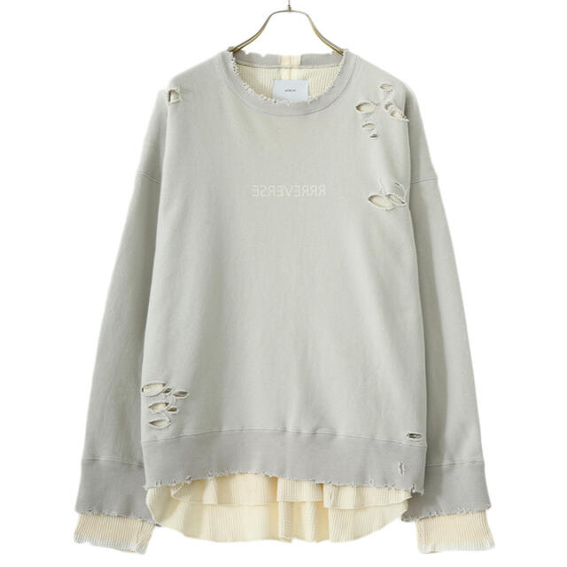 stein（シュタイン） OVERSIZED LAYERED SWEAT LS