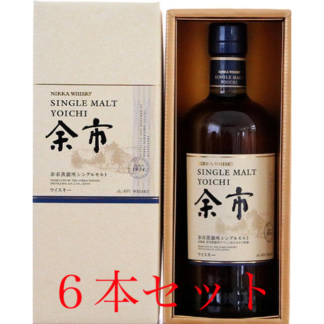 ６本セット　ニッカ　シングルモルト余市（化粧箱付、700ml） | フリマアプリ ラクマ