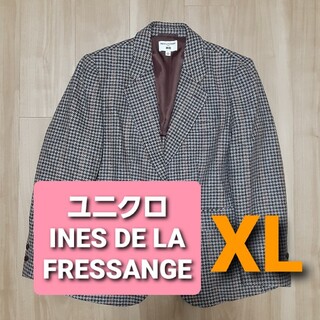 ユニクロ(UNIQLO)の21秋　ユニクロ　INES DE LA FRESSANGE　ツイードコート　XL(その他)
