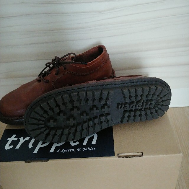 trippen(トリッペン)のまっち様専用　trippen border エスプレッソ　35 23cm レディースの靴/シューズ(ローファー/革靴)の商品写真