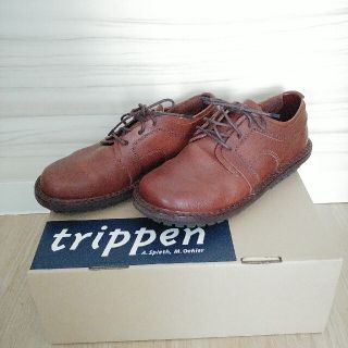 トリッペン(trippen)のまっち様専用　trippen border エスプレッソ　35 23cm(ローファー/革靴)