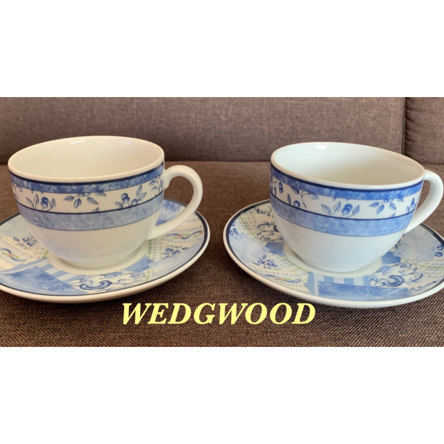 【セール】【未使用品】WEDGWOOD インディゴ　カップ＆ソーサー