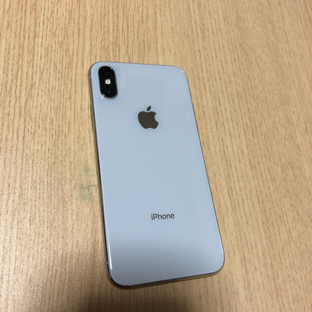 iPhone X 64GB silver SIMロック解除済