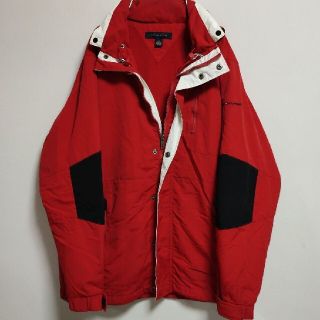 トミーヒルフィガー(TOMMY HILFIGER)の【セール価格】トミーヒルフィガー ナイロンジャケット 赤 ボアジャケット(マウンテンパーカー)