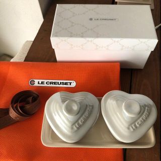 ルクルーゼ(LE CREUSET)のル・クルーゼ　プチ・ラムカン・ダムール・セット ホワイトラスター(食器)