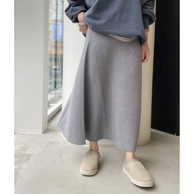 L'Appartement DEUXIEME CLASSE(アパルトモンドゥーズィエムクラス)の【L'Appartement 】Knit Long Skirt レディースのスカート(ロングスカート)の商品写真