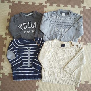 ベビーギャップ(babyGAP)のbaby GAP・H&M トップスset 4点 80cm 男の子(ニット/セーター)