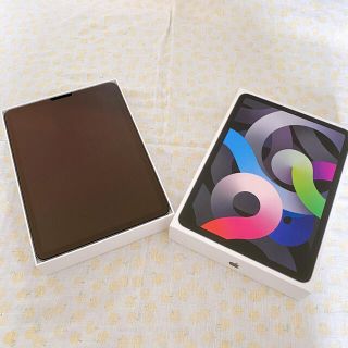 アイパッド(iPad)のiPad Air4（第4世代） Wi-Fi 64GBスペースグレイ 美品、箱あり(タブレット)