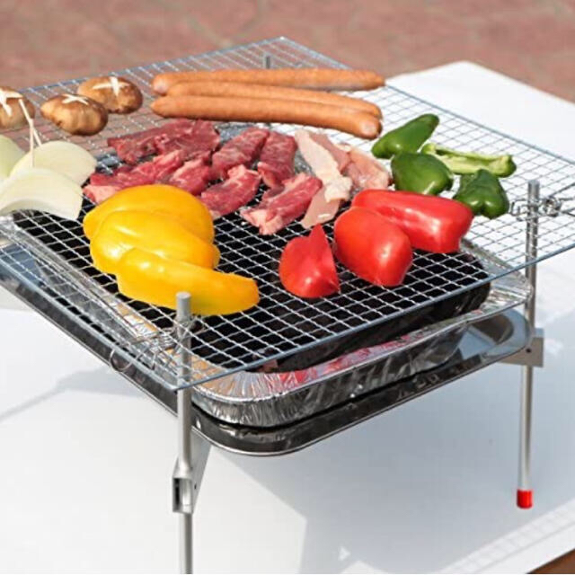 超軽量バーベキューグリルコンロ『洗うものがないんです』BBQ-X 組立