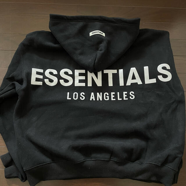ESSENTIALS FEAR OF GOD LOS ANGELES パーカー黒パーカー