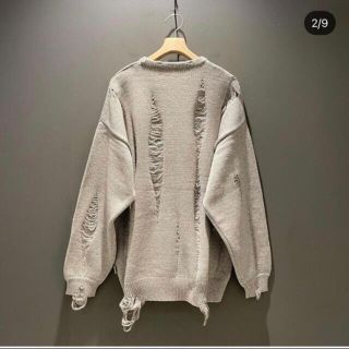 ビームス(BEAMS)のSSZ BEAMS KURSED KNIT サイズM グレー (ニット/セーター)