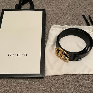 グッチ(Gucci)の【値段交渉あり】確実正規品 GUCCI ダブルGバックルレザーベルト(ベルト)