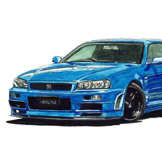 NC-734 GT-R/RS SS限定版画サイン額装作家平右ヱ門 3