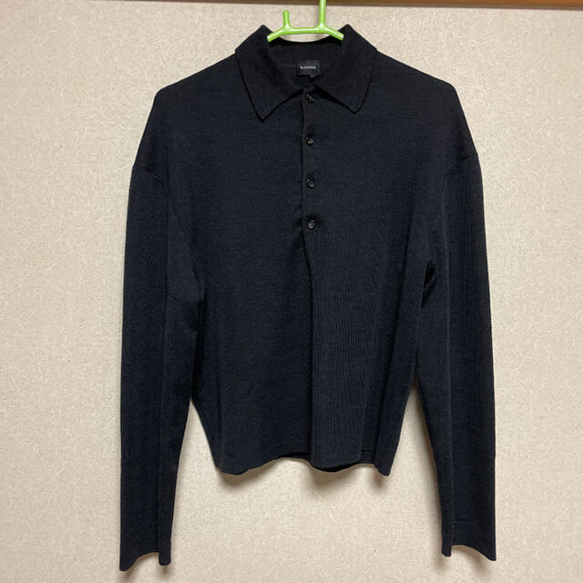 定価恐らく8万円前後】最高級 JIL SANDER ヴァージンウールニットポロ-