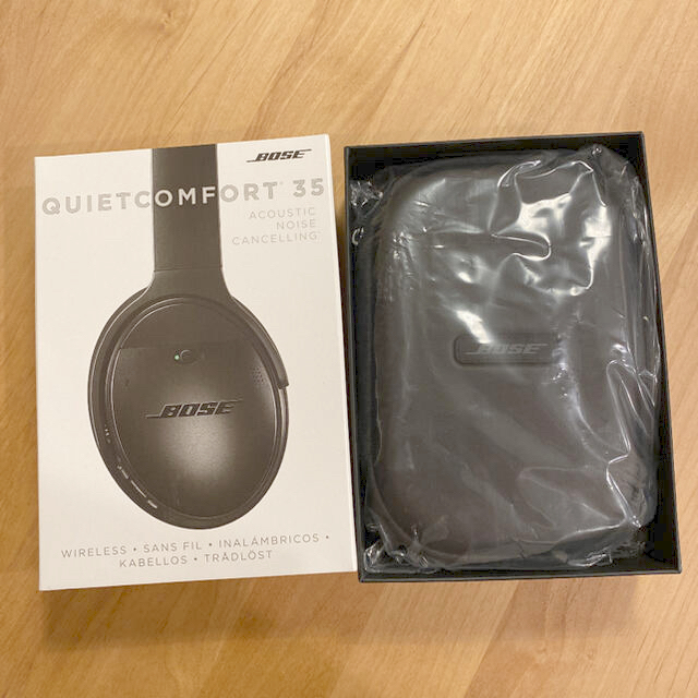 BOSE(ボーズ)の【極美品】BOSE QUIETCOMFORT 35 BLACK 黒 スマホ/家電/カメラのオーディオ機器(ヘッドフォン/イヤフォン)の商品写真