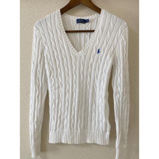 ポロラルフローレン(POLO RALPH LAUREN)の【美品】タイムセール！POLO ラルフローレン　Vネックニット　レディース(ニット/セーター)