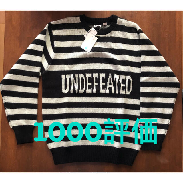 UNDEFEATED(アンディフィーテッド)のUndefeated Sweater 黒白L メンズのトップス(パーカー)の商品写真