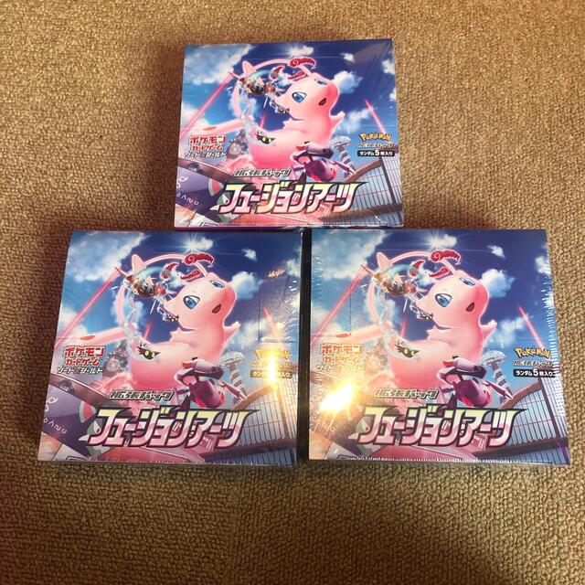 エンタメ/ホビーフュージョンアーツ　3box シュリンク付き　新品　ポケモンカード