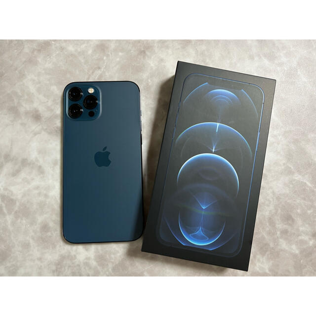 【美品】iPhone12promax 256GB パシフィックブルー