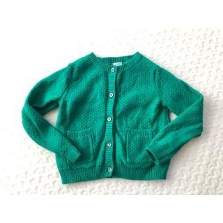 プチバトー(PETIT BATEAU)のプチバトー  ニットカーディガン 3ans 94cm  ファミリア べべ(カーディガン)