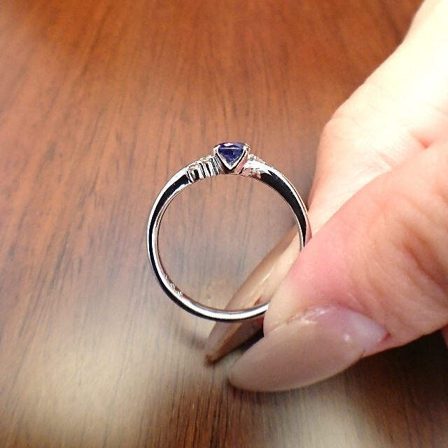 kayu様専用✨サファイア 0.33ct✨ピンキッシュブラウン ダイヤ リング レディースのアクセサリー(リング(指輪))の商品写真