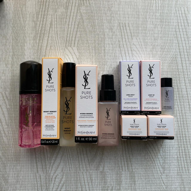 Yves Saint Laurent Beaute(イヴサンローランボーテ)のピュアショットナイトセラム美容液セット コスメ/美容のスキンケア/基礎化粧品(美容液)の商品写真