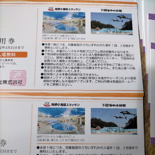 藤田観光　株主優待券 チケットの施設利用券(その他)の商品写真