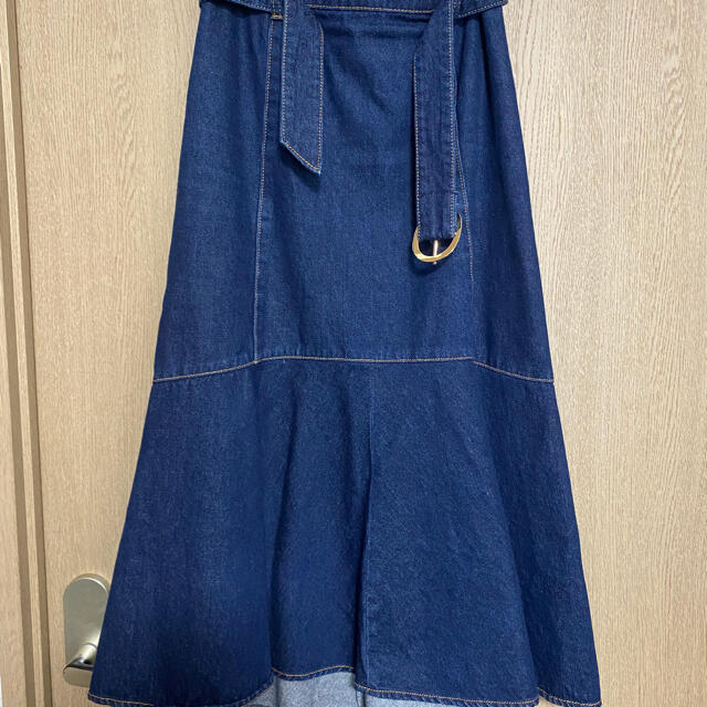 PROPORTION BODY DRESSING(プロポーションボディドレッシング)のプロポーションボディードレッシング　デニム　マーメイドスカート　インディゴ レディースのスカート(ロングスカート)の商品写真