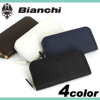 ビアンキ(Bianchi)のBianchi ビアンキ ラウンドファスナー 財布 牛革 BIA 1006(長財布)