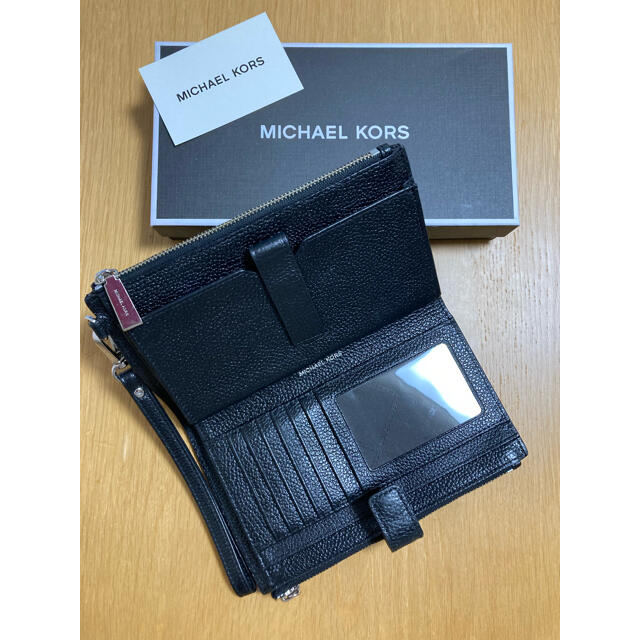 Michael Kors(マイケルコース)のマイケルコース黒牛革長財布 レディースのファッション小物(財布)の商品写真