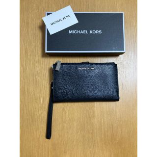 マイケルコース(Michael Kors)のマイケルコース黒牛革長財布(財布)