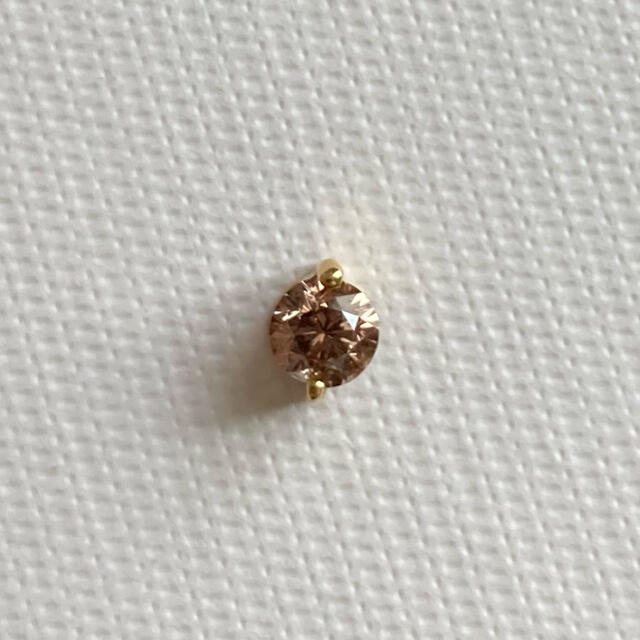 お値下げ　天然ブラウンダイヤモンド　0.2ct 1粒ダイヤモンド レディースのアクセサリー(ネックレス)の商品写真