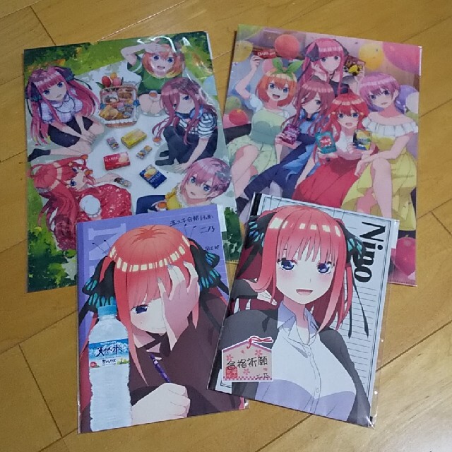 講談社(コウダンシャ)のラスト1♥非売品♥️五等分の花嫁クリアファイル&ノート♥️中野ニ乃♥️4点セット エンタメ/ホビーのアニメグッズ(クリアファイル)の商品写真