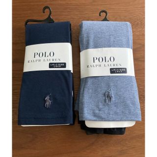 ポロラルフローレン(POLO RALPH LAUREN)の新品タグ付き　ラルフローレンレギンス2足セット　10分丈　Lサイズ　紺　デニム色(レギンス/スパッツ)