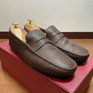 トッズ(TOD'S)の【⭐︎美品⭐︎】Tod's トッズ　シティゴンミーニ　茶　サイズ:UK7(スリッポン/モカシン)